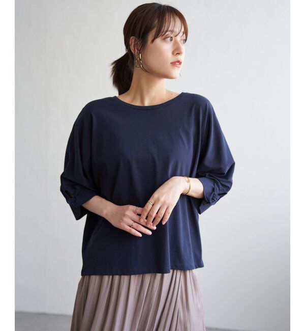 ikka「冷感ツイストドルマンプルオーバー」|プルオーバー|