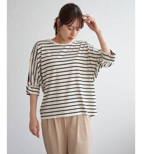 ikka「冷感ツイストドルマンプルオーバー」|プルオーバー|