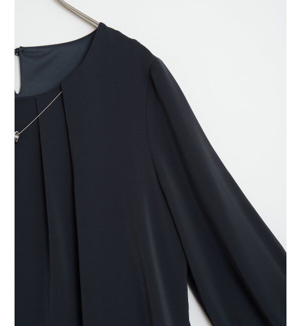 IKKA LOUNGE「ネックレス付き裾2段ブラウス」|シャツ・ブラウス|