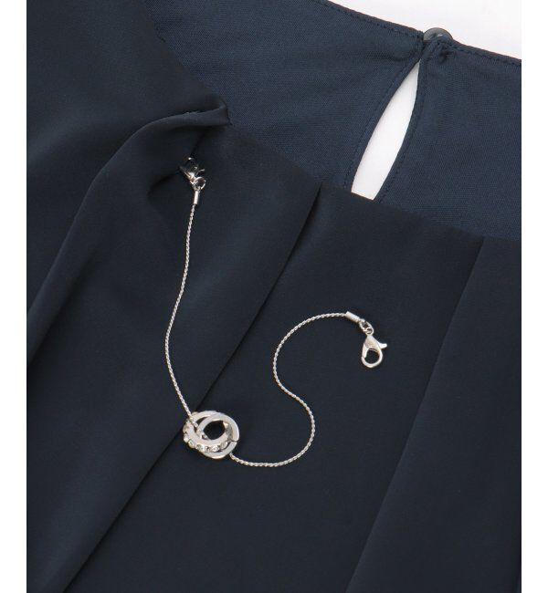 IKKA LOUNGE「ネックレス付き裾2段ブラウス」|シャツ・ブラウス|