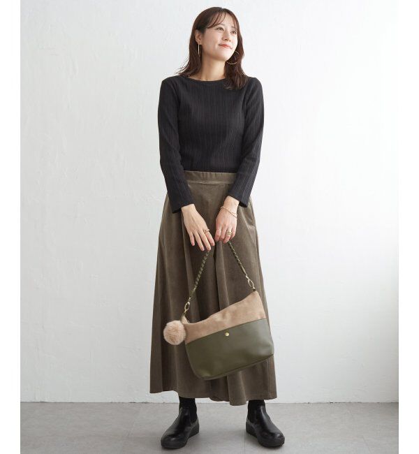 ikka「ストライプジャガードプルオーバー」|Tシャツ・カットソー|