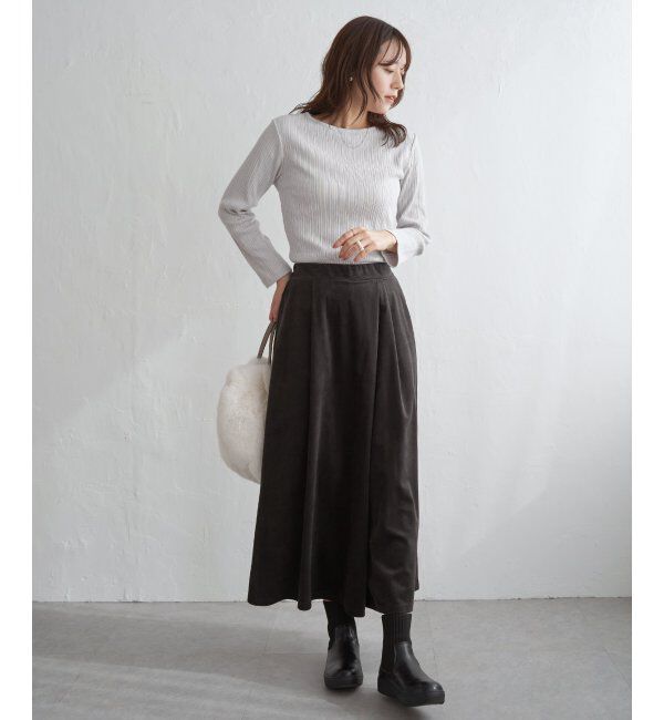 ikka「ストライプジャガードプルオーバー」|Tシャツ・カットソー|