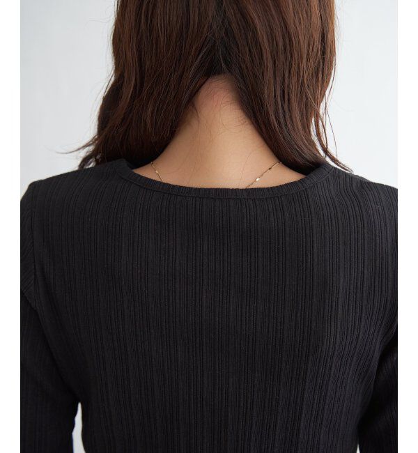 ikka「ストライプジャガードプルオーバー」|Tシャツ・カットソー|