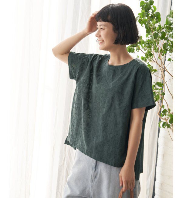 Lbc with Life「ペイズリー刺繍ブラウス」|シャツ・ブラウス|