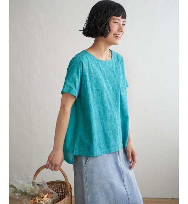 Lbc with Life「ペイズリー刺繍ブラウス」|シャツ・ブラウス|