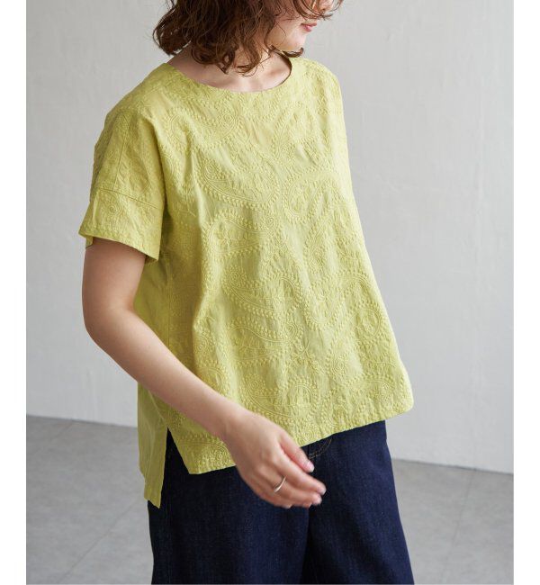 Lbc with Life「ペイズリー刺繍ブラウス」|シャツ・ブラウス|