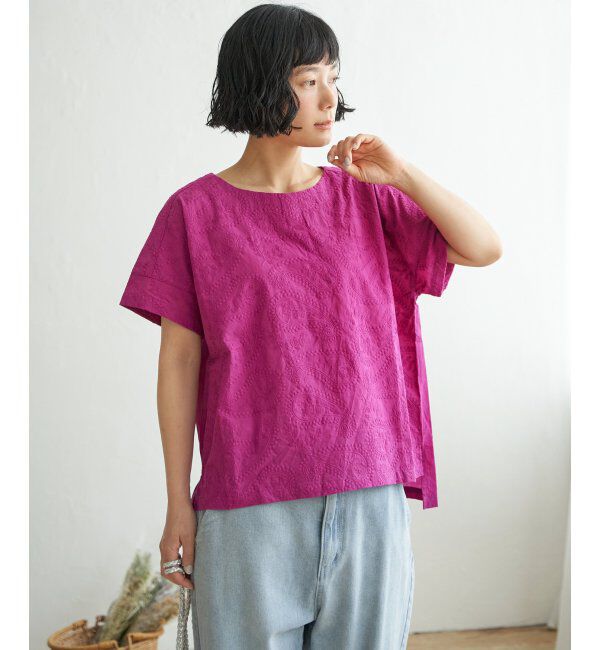 Lbc with Life「ペイズリー刺繍ブラウス」|シャツ・ブラウス|