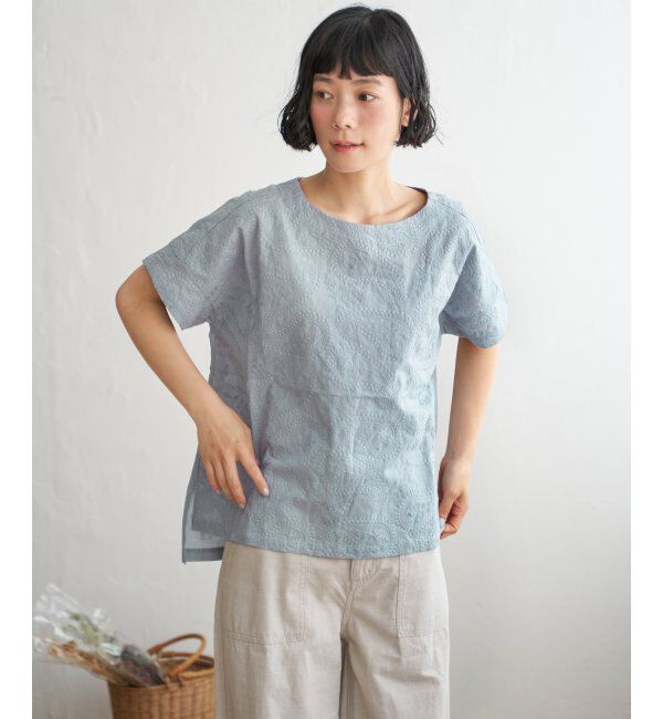 Lbc with Life「ペイズリー刺繍ブラウス」|シャツ・ブラウス|