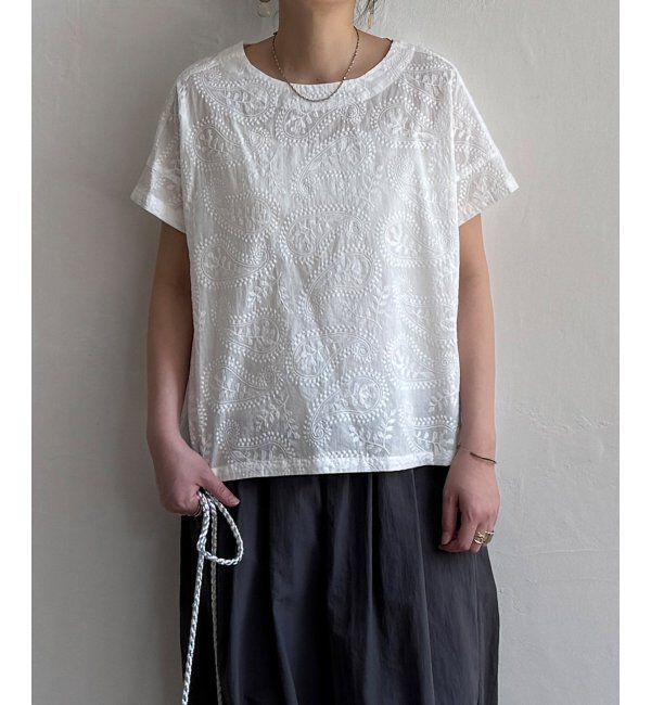 Lbc with Life「ペイズリー刺繍ブラウス」|シャツ・ブラウス|