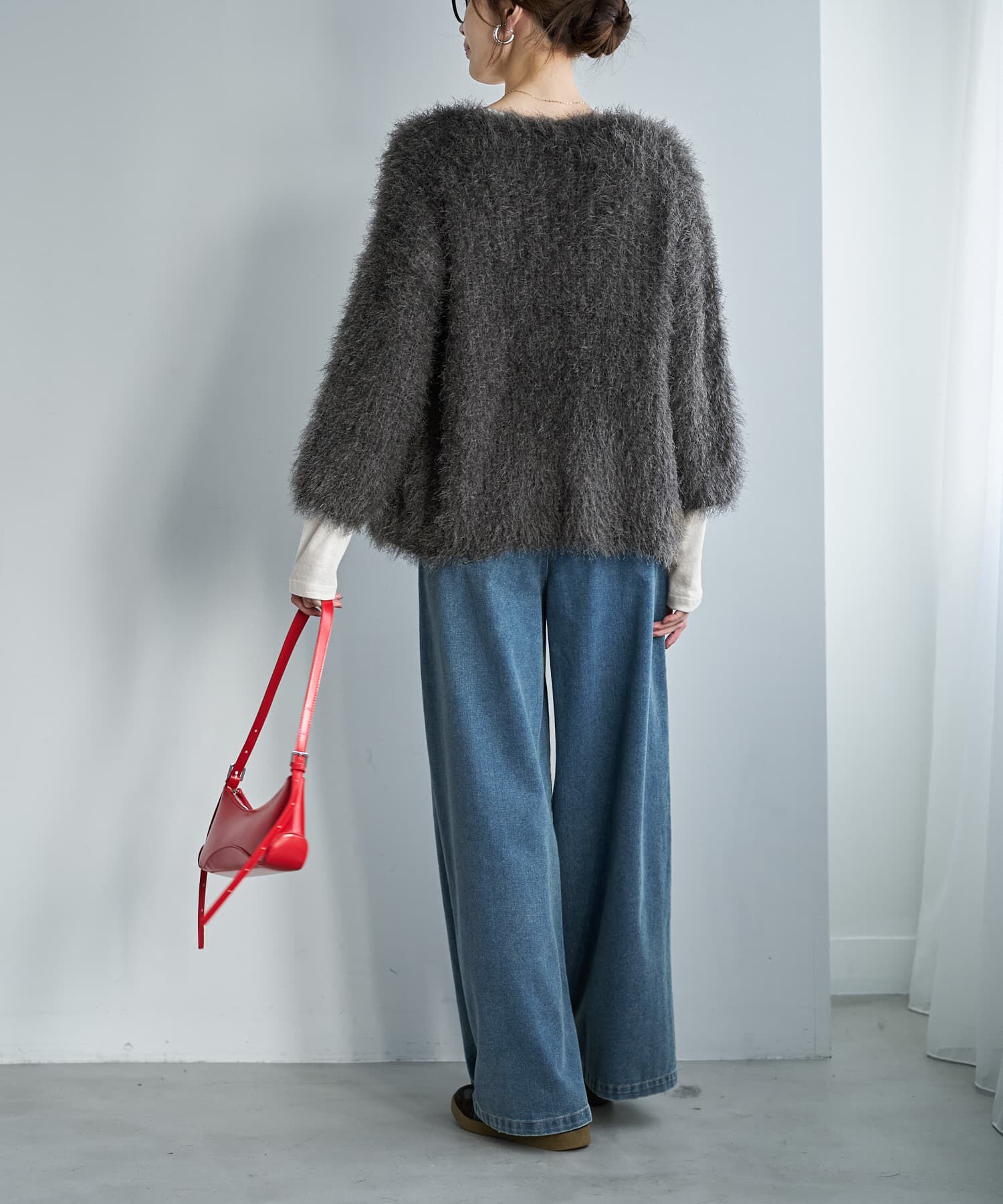 STYLE DELI「【LUXE】フェザーヤーンカーディガン」|ニット・セーター|