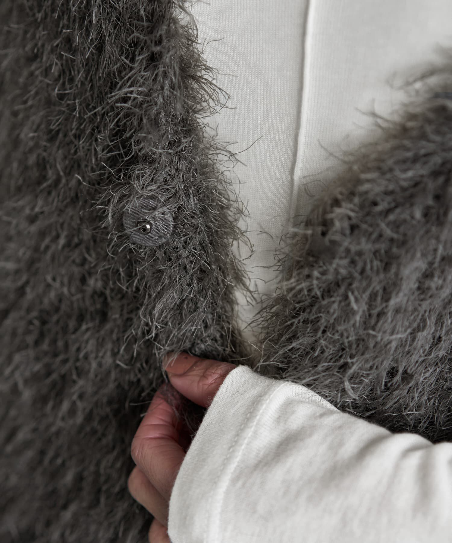 STYLE DELI「【LUXE】フェザーヤーンカーディガン」|ニット・セーター|