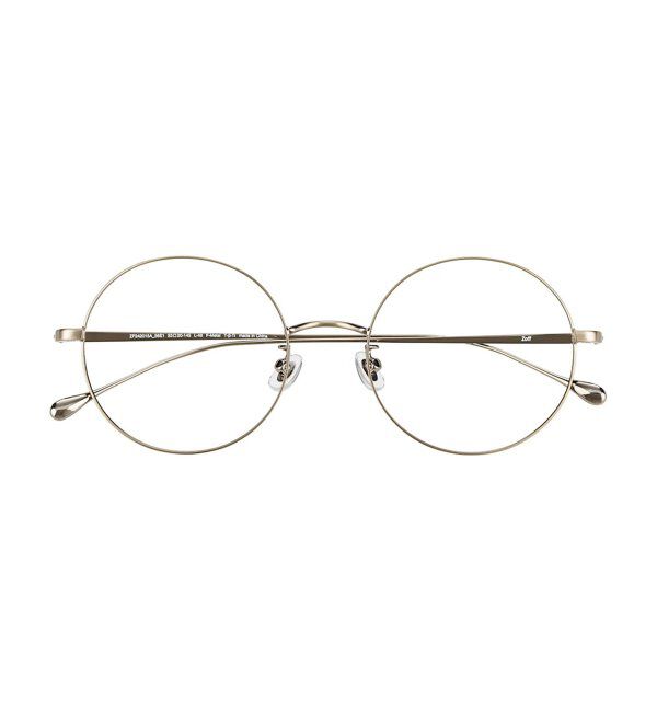  「ラウンド型 メガネ | 丸型メガネ チタン 軽量 メタルフレーム レディース 大人可愛い レンズ交換券付」|メガネ|