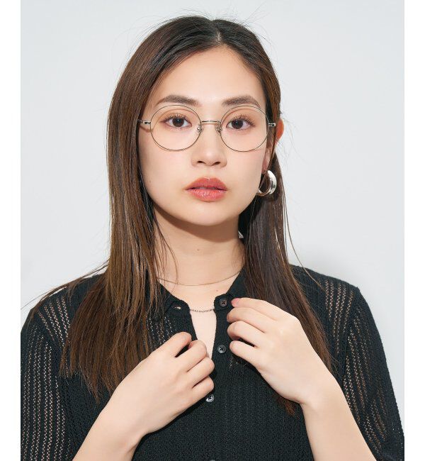  「ラウンド型 メガネ | 丸型メガネ チタン 軽量 メタルフレーム レディース 大人可愛い レンズ交換券付」|メガネ|