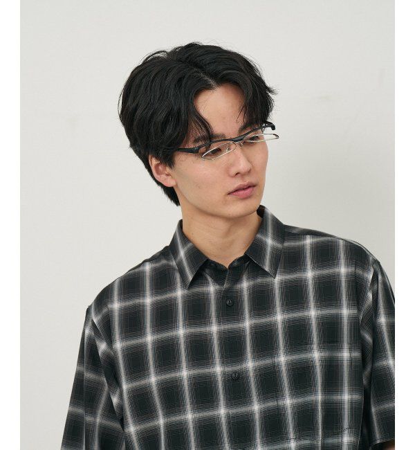  「ウェリントン型 メガネ(跳ね上げ式) ズレ落ち防止 伊達メガネ 度付きメガネ ｜FLIP UP  レンズ交換券付」|メガネ|