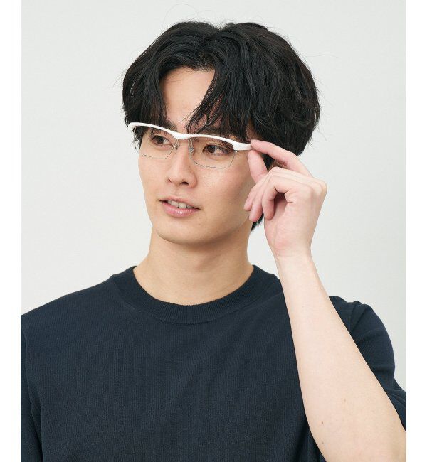  「ウェリントン型 メガネ(跳ね上げ式) ズレ落ち防止 伊達メガネ 度付きメガネ ｜FLIP UP  レンズ交換券付」|メガネ|