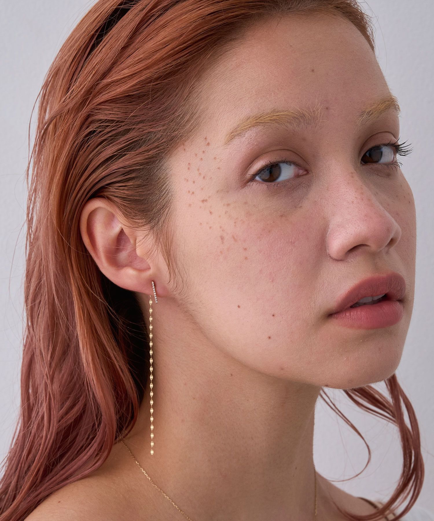 JUPITER「【K10】ダイヤモンドバーピアス」|ピアス|