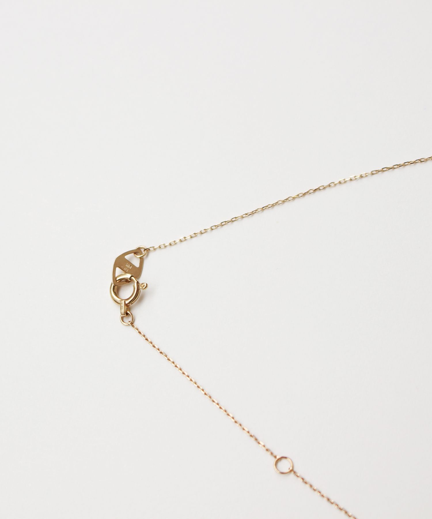 JUPITER「【K10】カーブラインダイヤモンドネックレス<全長約40㎝(調節した時の長さ37㎝)>」|ネックレス|