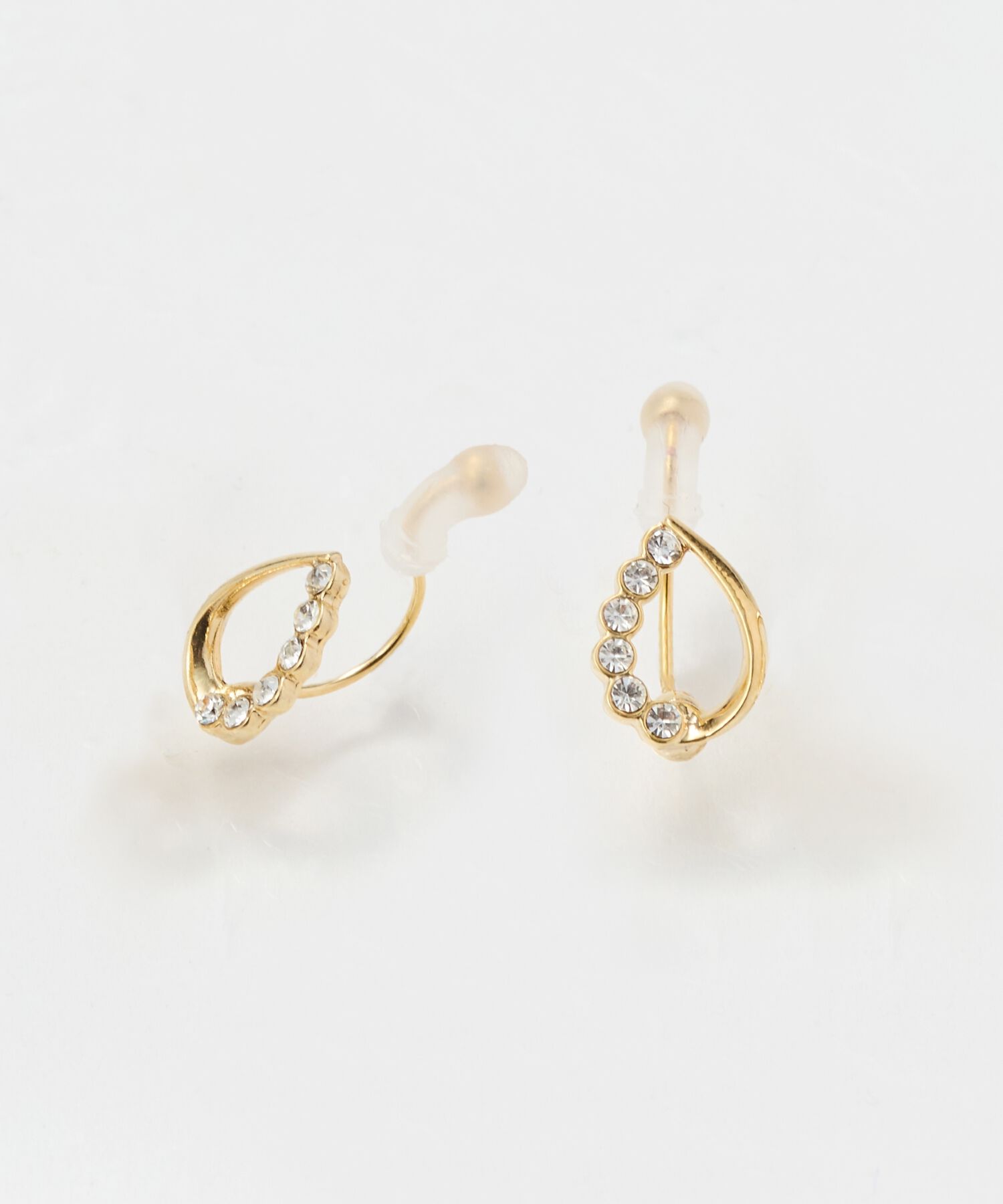 Phoebe「【痛くないシリーズ/金属アレルギー対応】メテオドロップライトフィットイヤリング　ゴールド」|イヤリング|