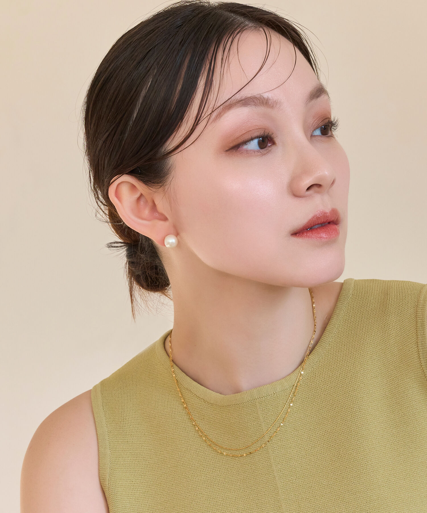 Phoebe「【痛くないシリーズ/金属アレルギー対応】パールリウムライトフィットイヤリング/一粒パール」|イヤリング|