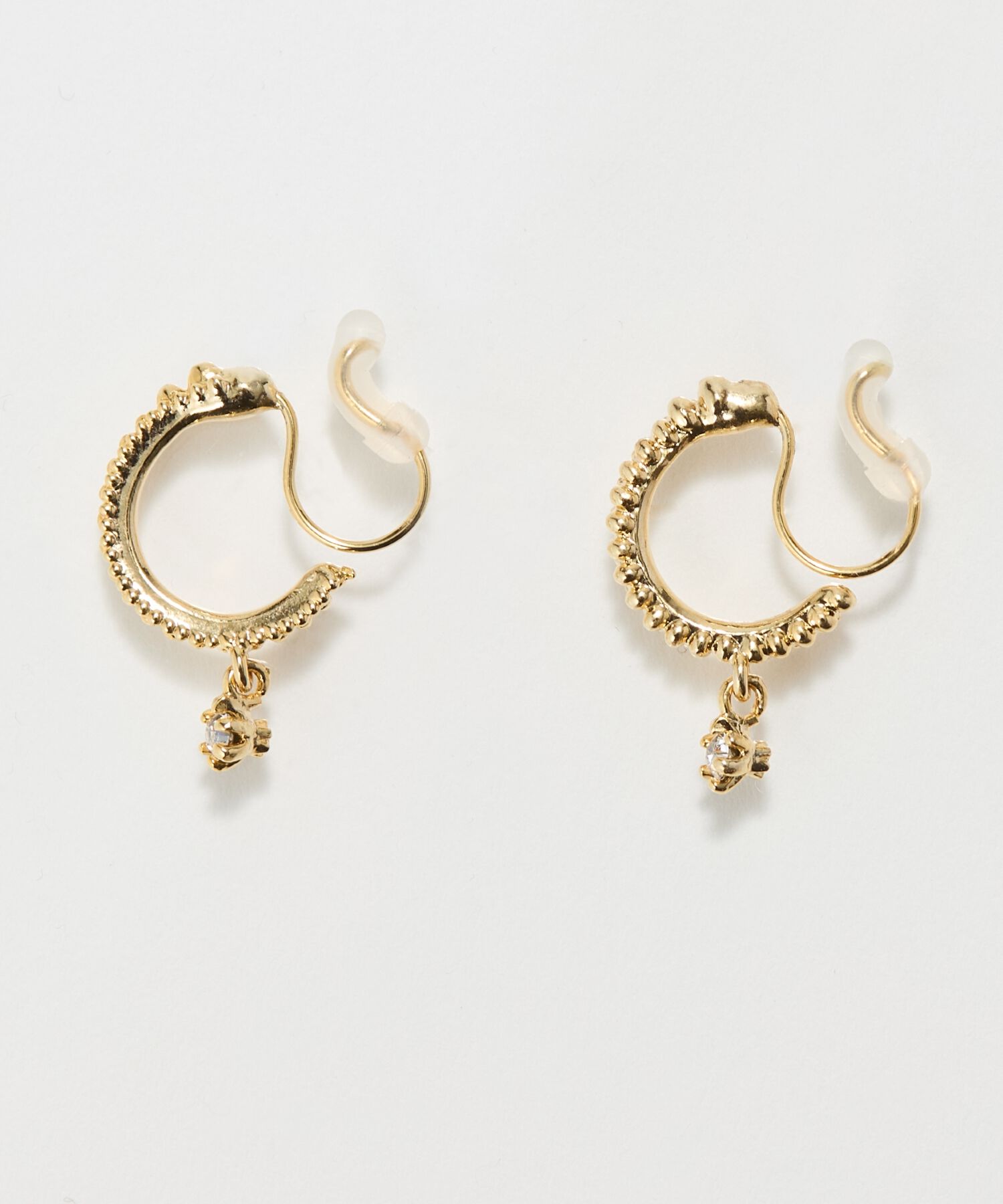 Phoebe「【痛くないシリーズ/金属アレルギー対応】ミルキースパークライトフィットイヤリング/ニッケルフリー/星」|イヤリング|