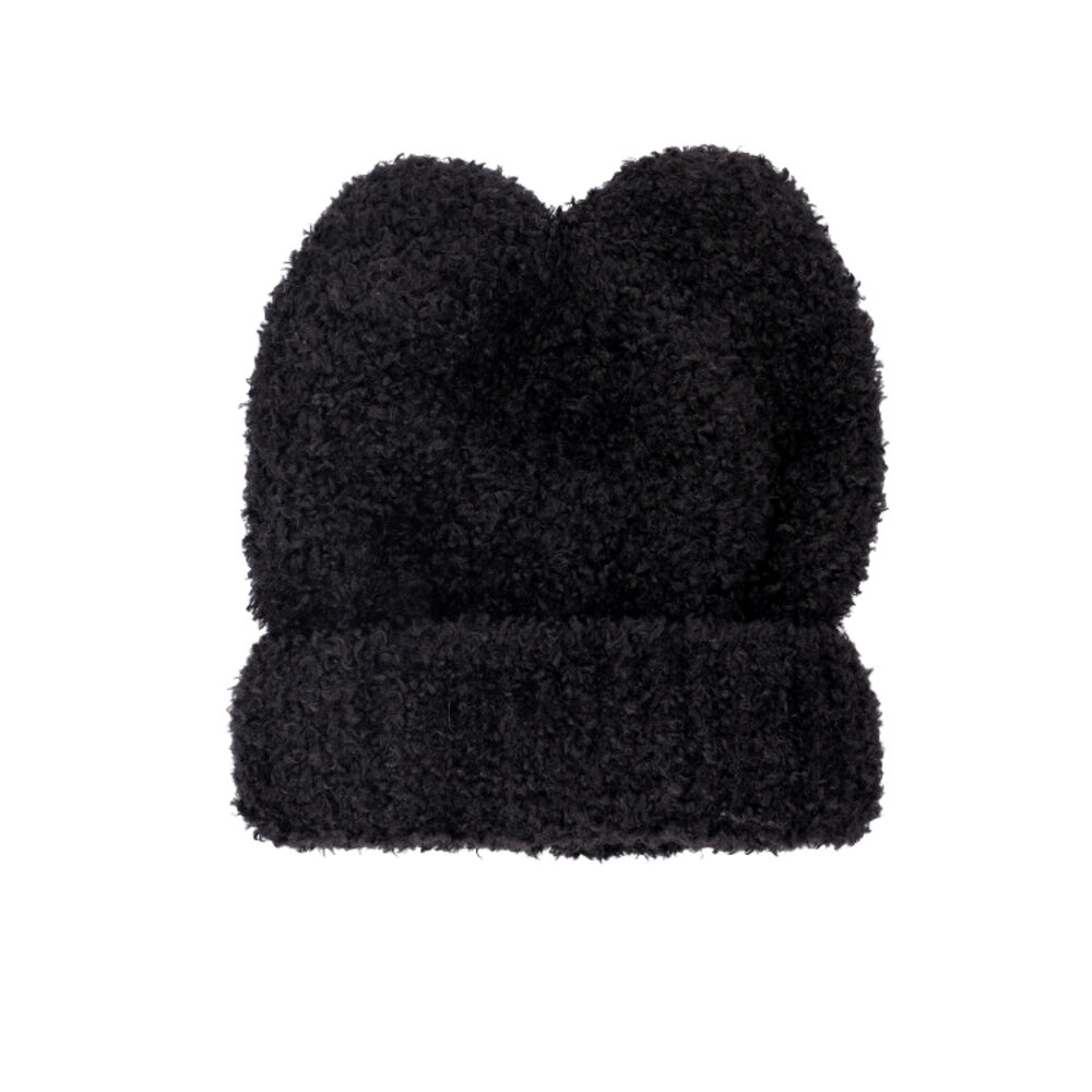 BACKYARD FAMILY「ニット帽 猫耳 通販 ニットキャップ ニット帽子 ニット キャップ 帽子 ぼうし レディース 女性」|ニット帽|ブラック1
