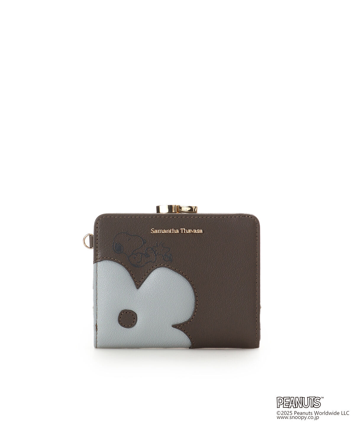 Samantha Thavasa「「スヌーピー」コレクション 口金折財布」|財布|グレージュ