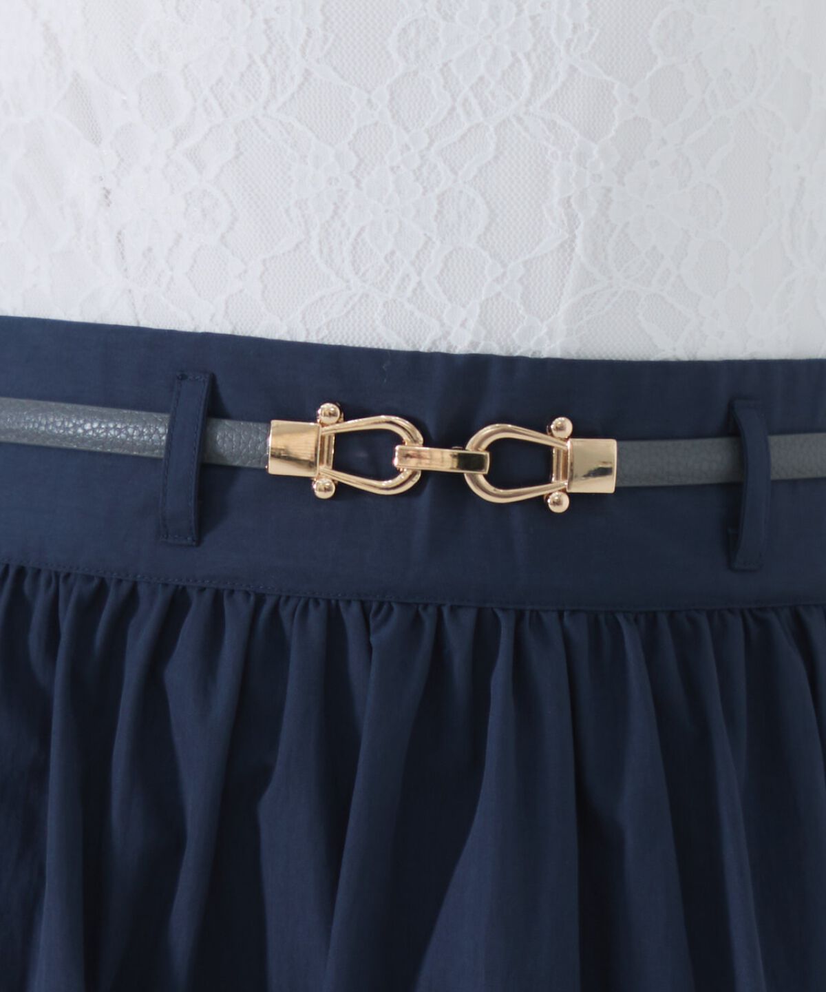 REDYAZEL「アシメティアードボリュームスカート」|フレア|