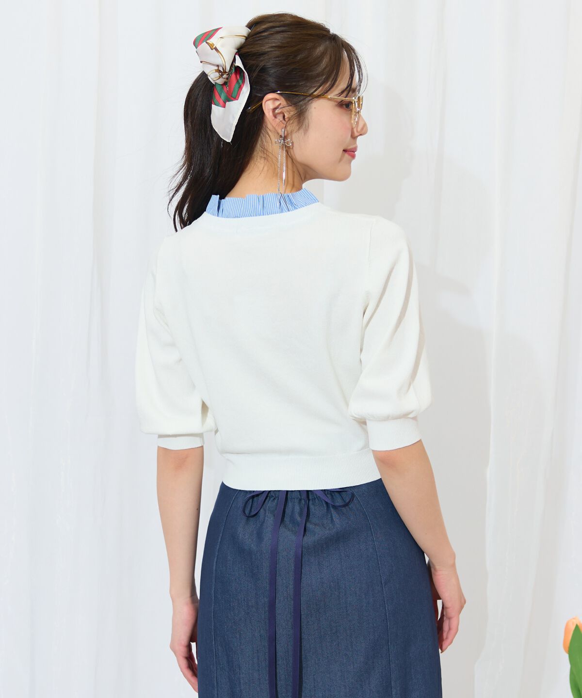 WILLSELECTION「襟フリル付きカーディガン」|カーディガン|