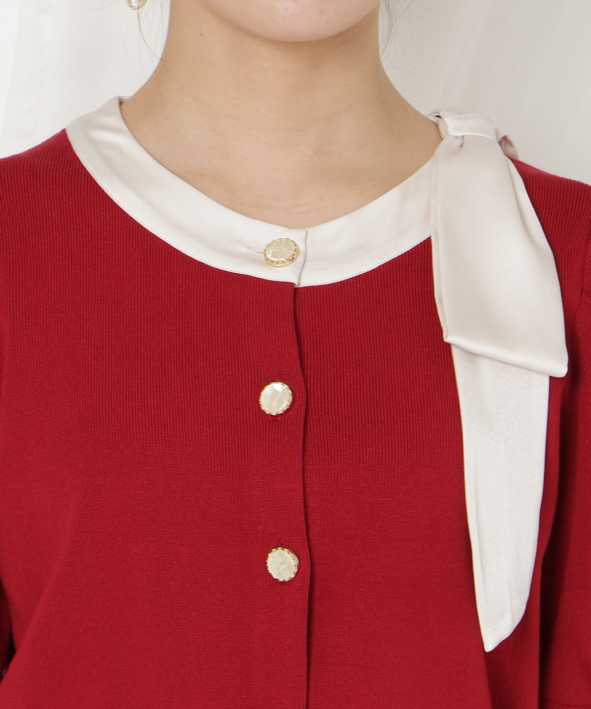 WILLSELECTION「リボンパフカーディガン」|カーディガン|