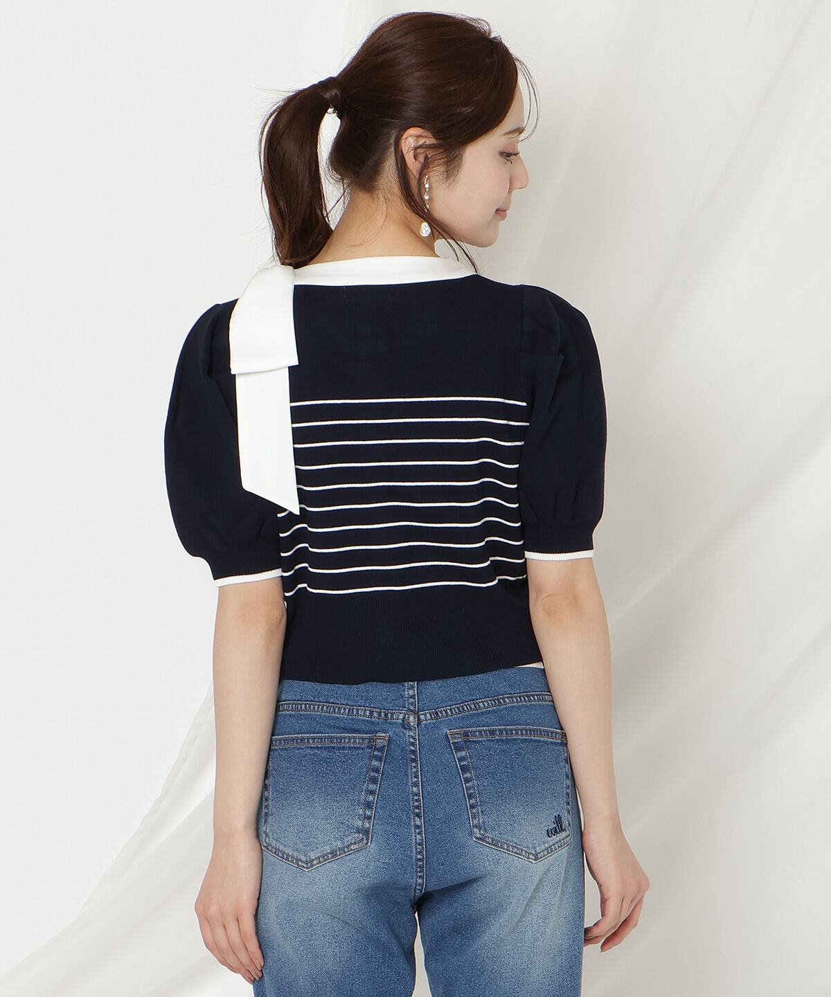 WILLSELECTION「リボンパフカーディガン」|カーディガン|