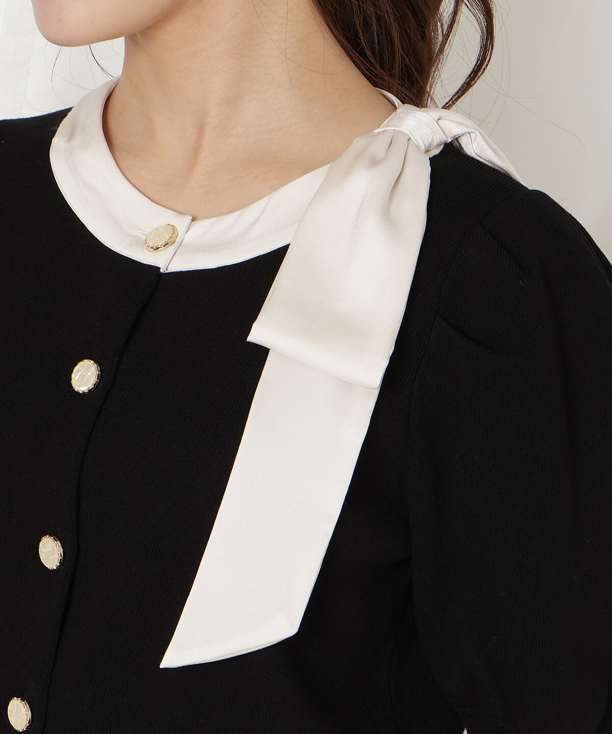 WILLSELECTION「リボンパフカーディガン」|カーディガン|