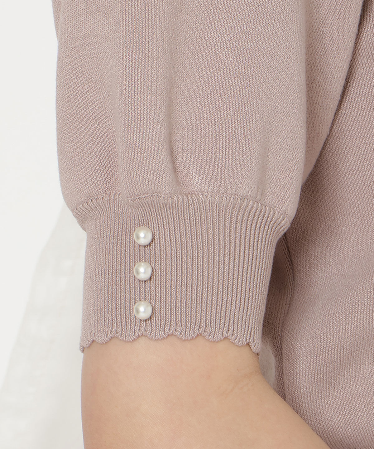 WILLSELECTION「リボンジャガードパフニット」|ニット・セーター|