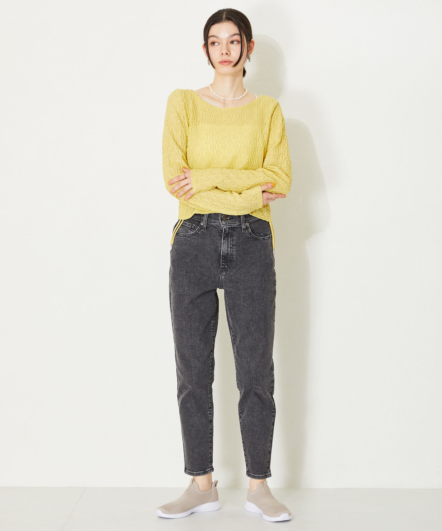 ORiental TRaffic「【累計19万足突破 】 ニット スニーカー /3709 柔らかい 伸縮性 軽量」|スニーカー|