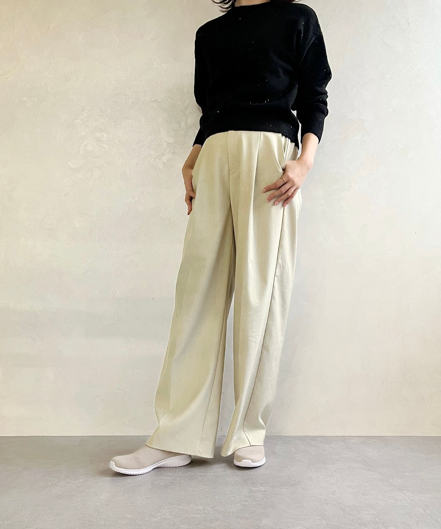 ORiental TRaffic「【累計19万足突破 】 ニット スニーカー /3709 柔らかい 伸縮性 軽量」|スニーカー|