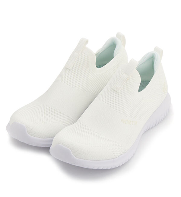 ORiental TRaffic「【累計19万足突破 】 ニット スニーカー /3709 柔らかい 伸縮性 軽量」|スニーカー|WHITE