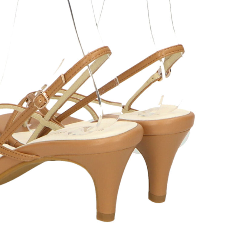 ORiental TRaffic「【定番】スクエアトゥトングヒールサンダル/21239 サンダル 人気 トレンド ヒール6.8cm」|サンダル|