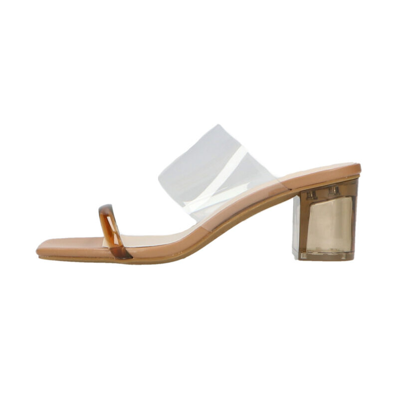 ORiental TRaffic「【アウトレット価格】PVCダブルベルトクリアヒールサンダル/21242」|サンダル|