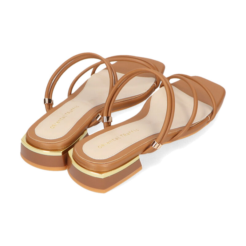 ORiental TRaffic「【アウトレット価格】2wayチューブストラップフラットサンダル/31243 サンダル 人気 売れてる フラット」|サンダル|