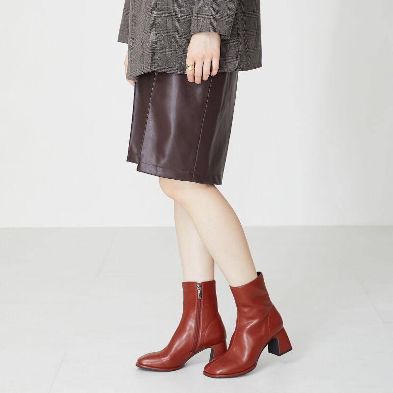 ORiental TRaffic「オブリークトゥミドルブーツ/31428」|ショートブーツ|