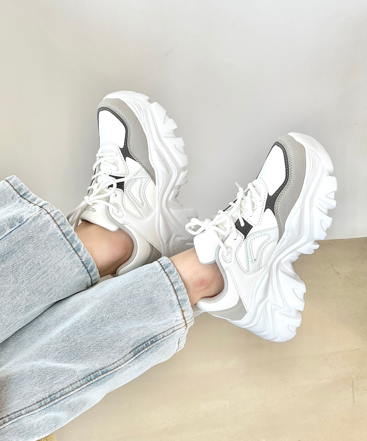 ORiental TRaffic「ボリュームソール切替スニーカー/OT3730」|スニーカー|WHITE