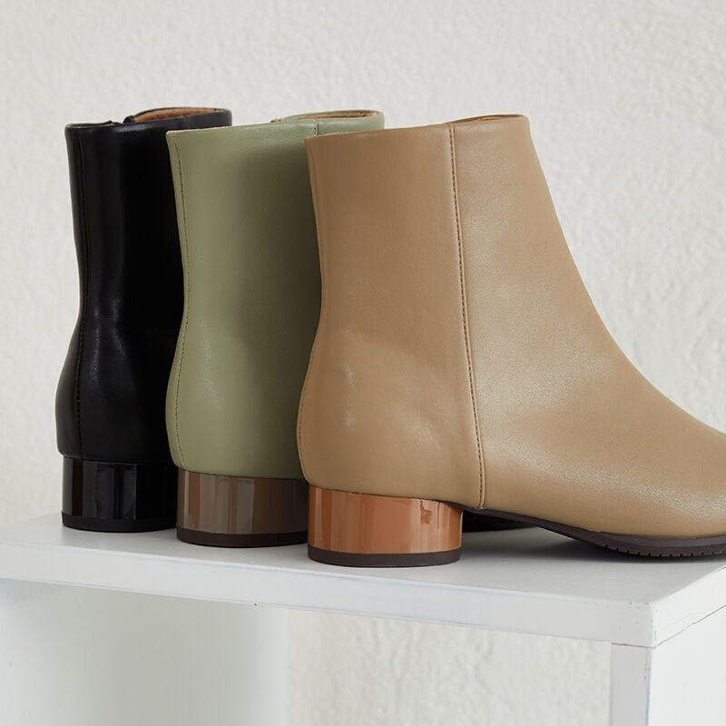 WA Oriental TRaffic「スクエアトゥラウンドヒールブーツ/32409」|ショートブーツ|