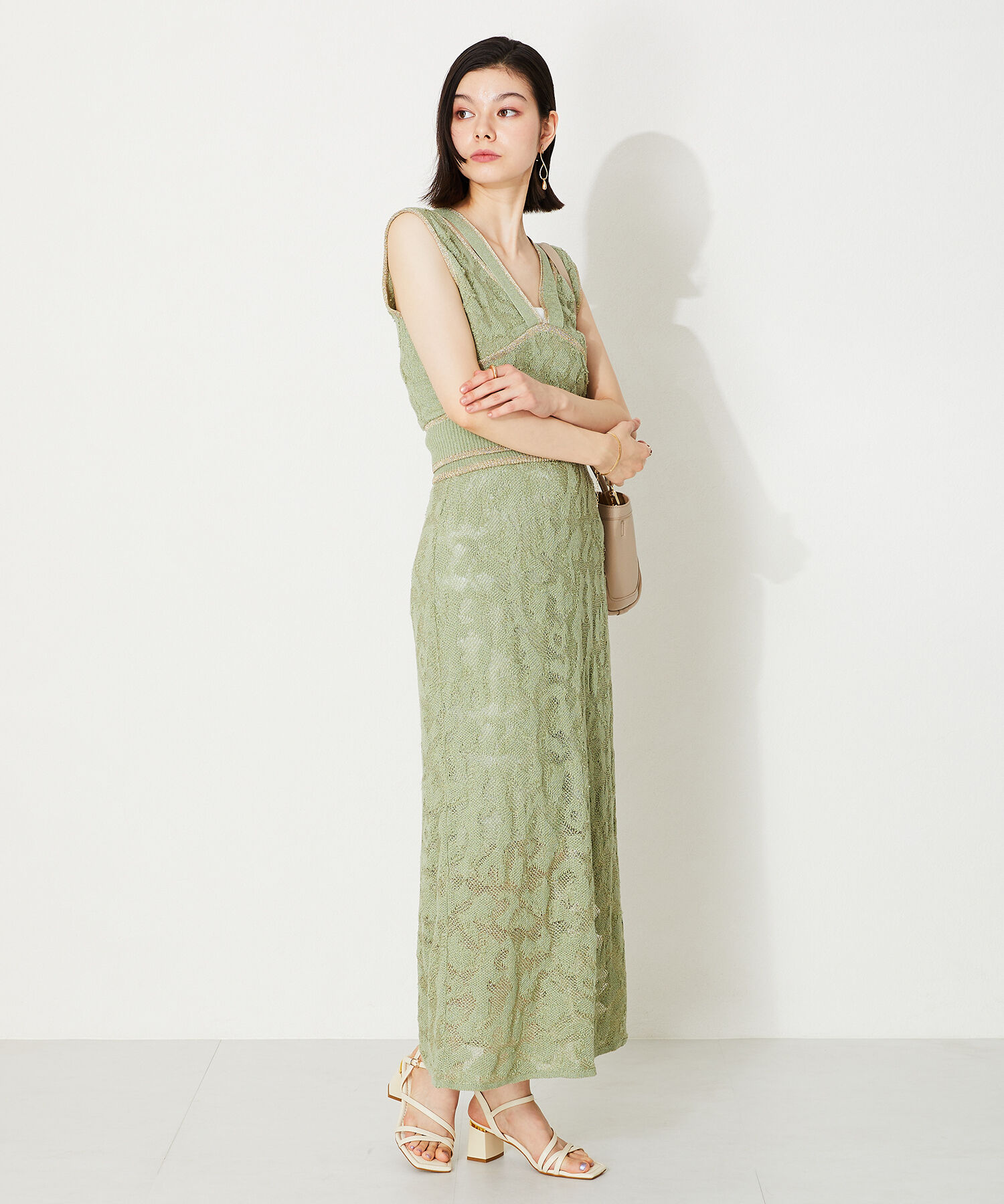 ORiental TRaffic「ナローストラップメタリックラインサンダル/41208」|サンダル|