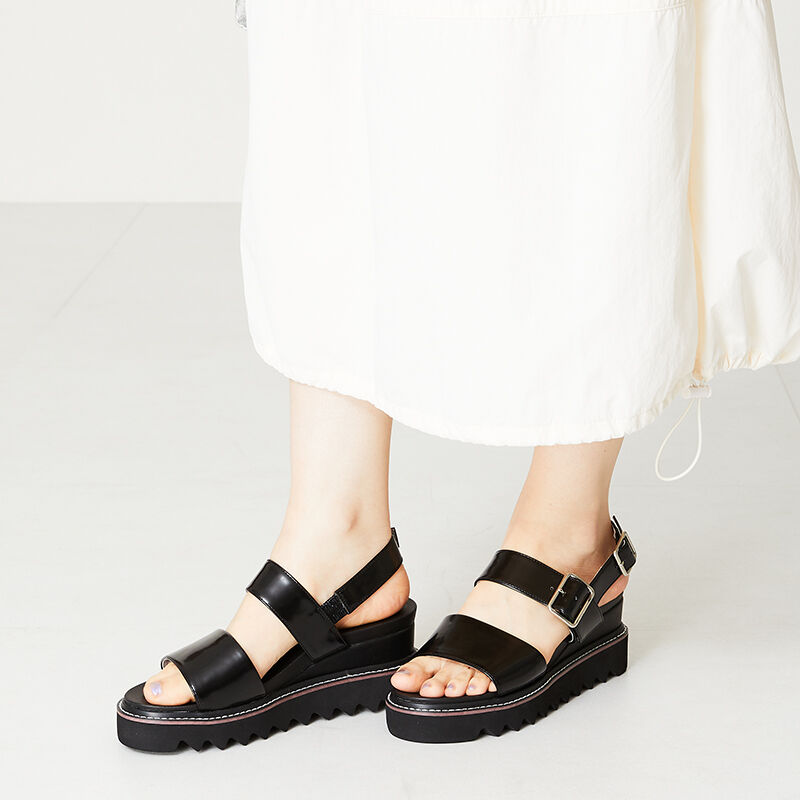 ORiental TRaffic「【アウトレット価格】厚底ワイドベルトサンダル/41210」|サンダル|