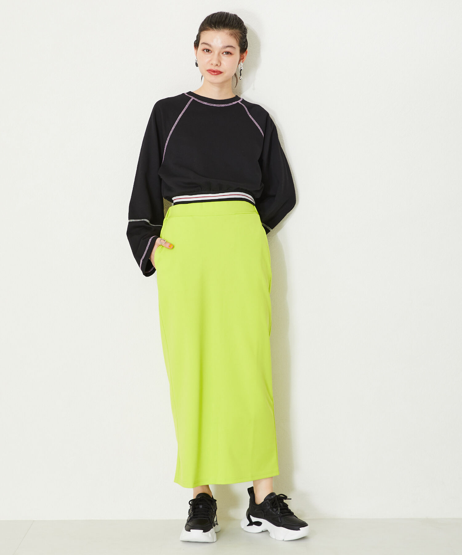 ORiental TRaffic「【トレンド】フレアソールシューレーススニーカー/OT3735 スニーカー 人気 売れてる スポーティー」|スニーカー|