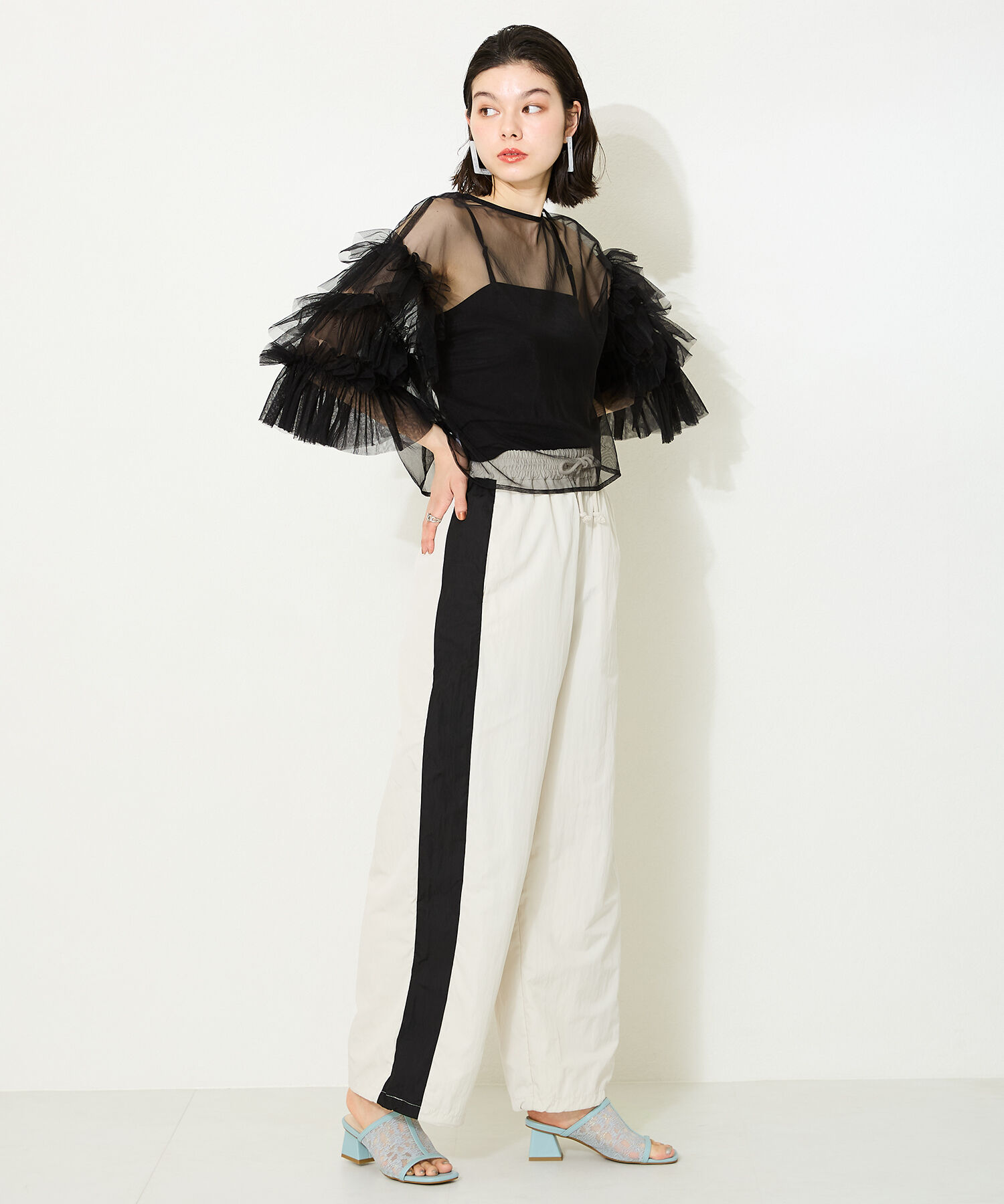 ORiental TRaffic「パイピングデザインチュールサンダル/41228」|サンダル|