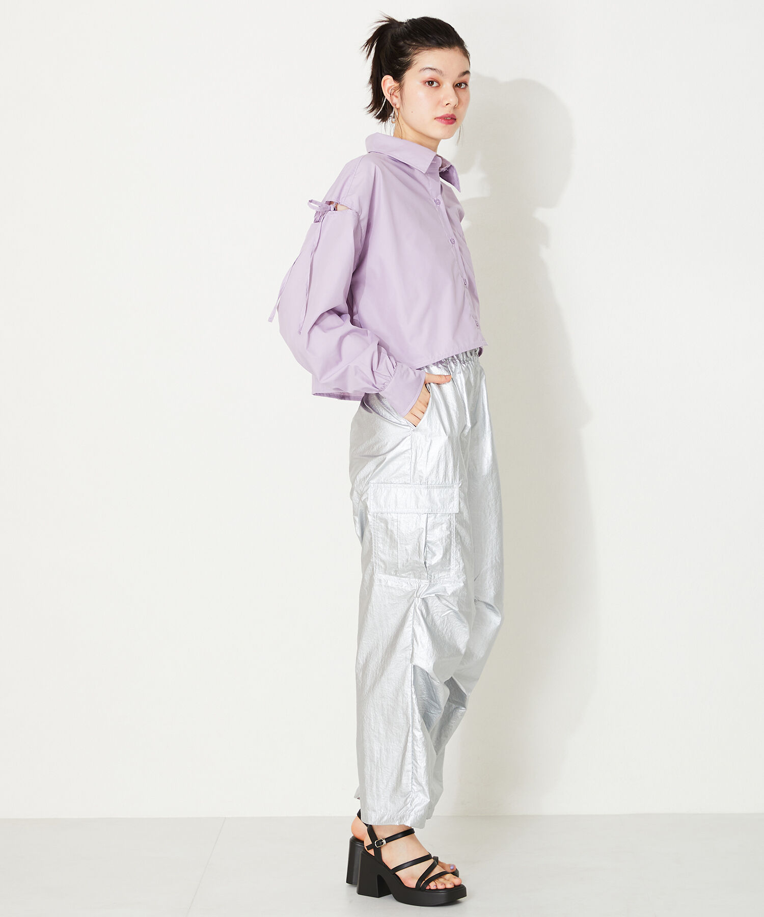 ORiental TRaffic「ナローストラップ厚底サンダル/41212」|サンダル|