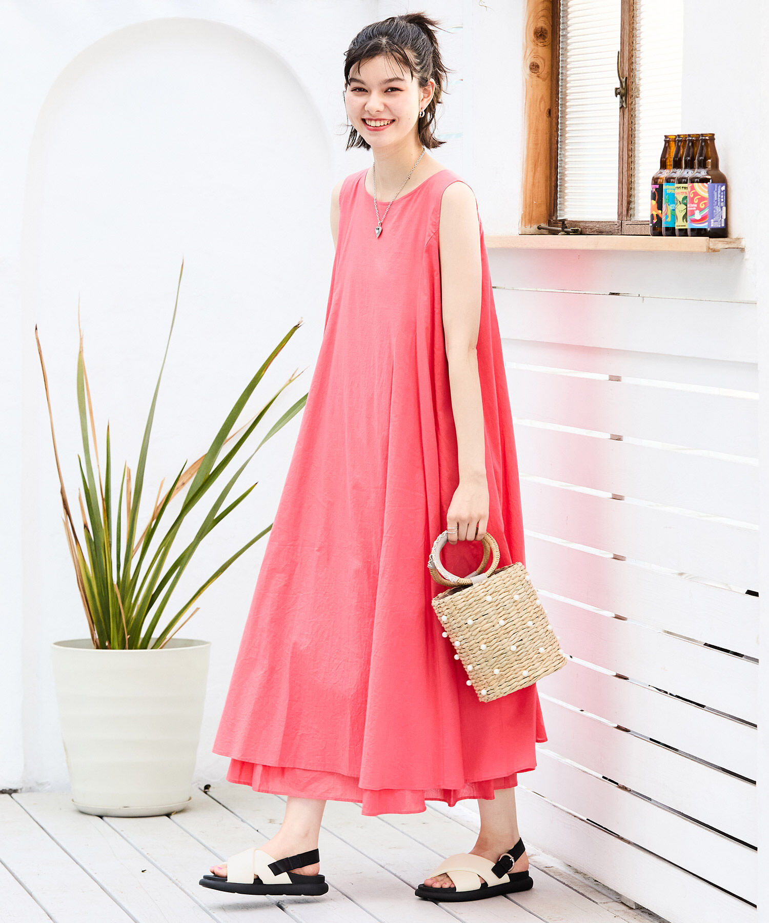 ORiental TRaffic「クロスベルトコンフォートサンダル/41240 サンダル フラット フィット 人気 売れてる トレンド」|サンダル|