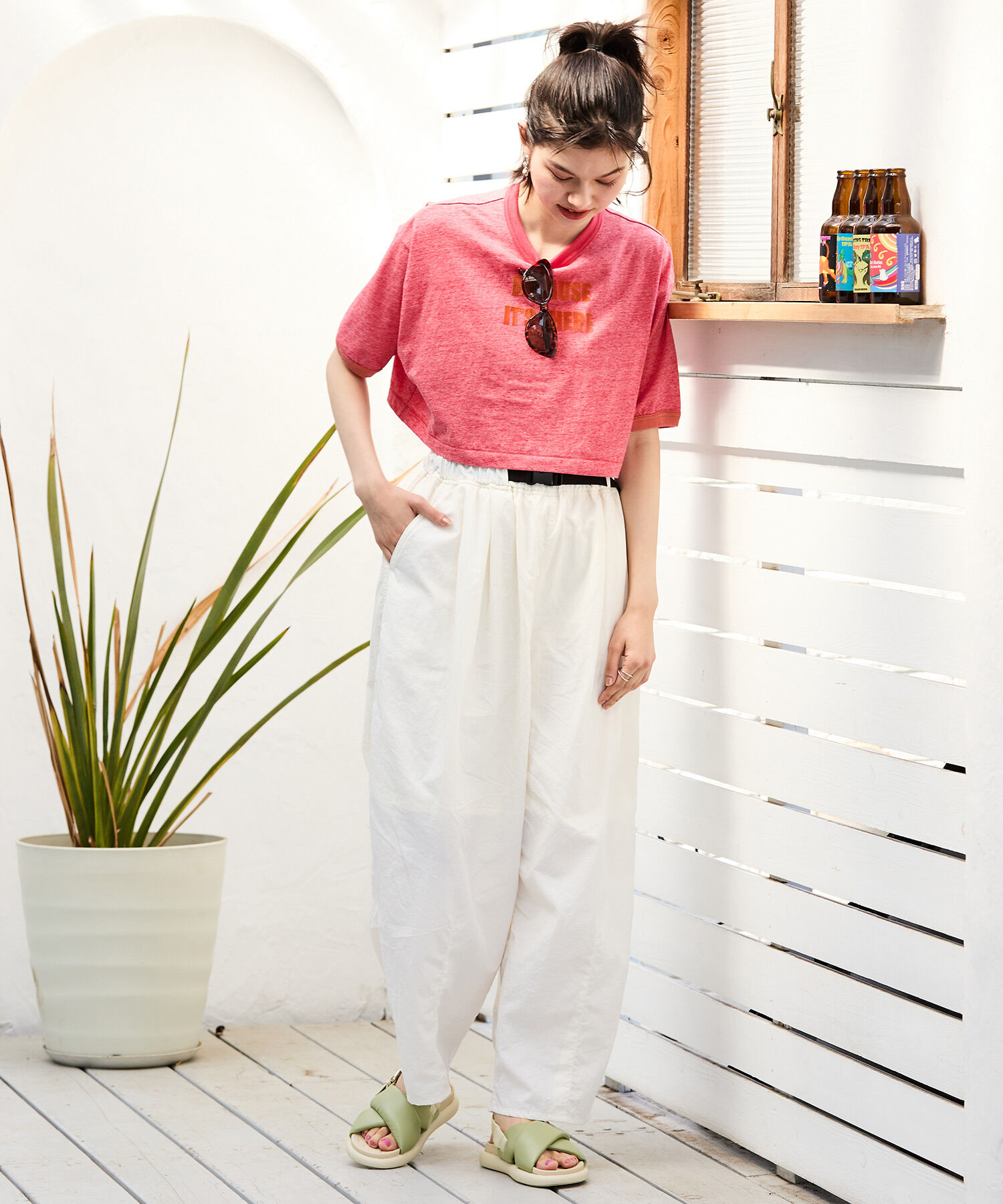 ORiental TRaffic「クロスベルトコンフォートサンダル/41240 サンダル フラット フィット 人気 売れてる トレンド」|サンダル|