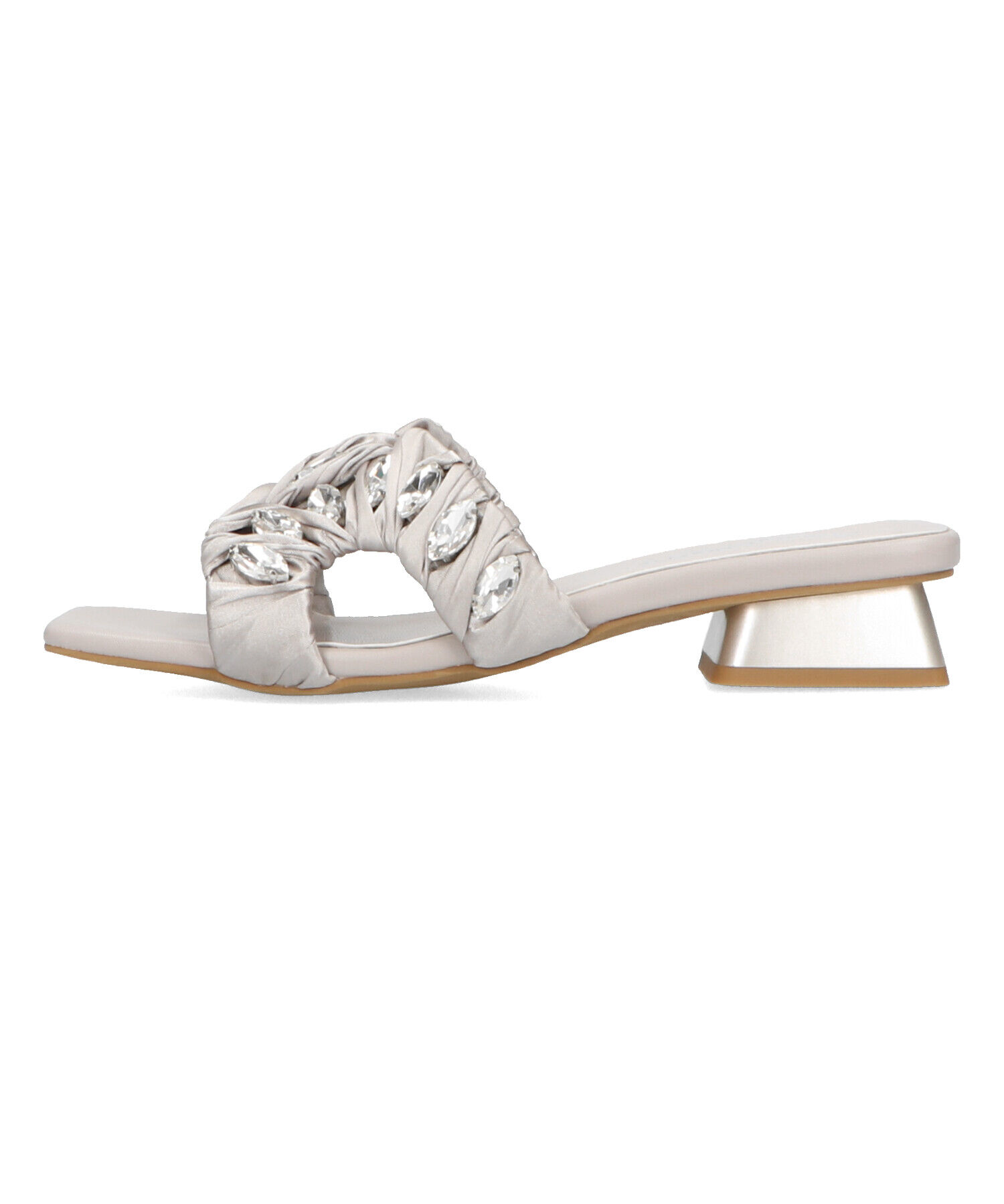 ORiental TRaffic「ビジューサテンベルトサンダル/41245」|サンダル|