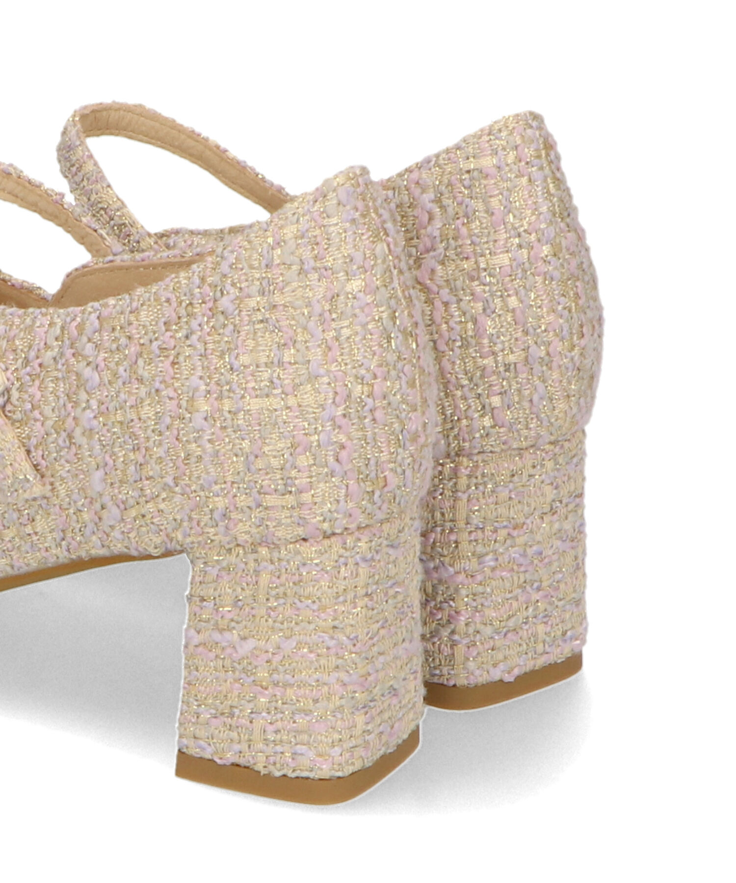 ORiental TRaffic「ツイード切替ワン ストラップパンプス /41309」|パンプス|